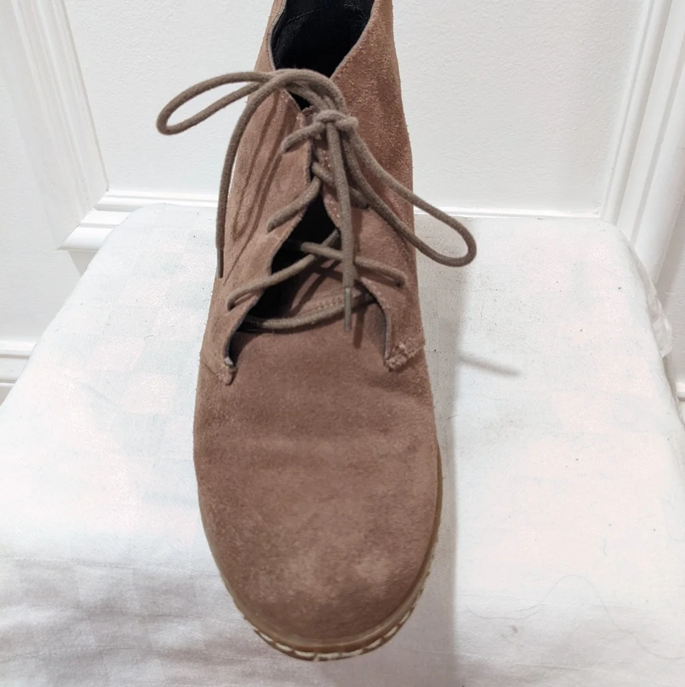 Suede wedges by Franco Sarto